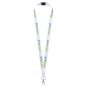 Addie Recycled PET Lanyard Double Sided Sublimation - Stay environmentally conscious with this recycled lanyard.