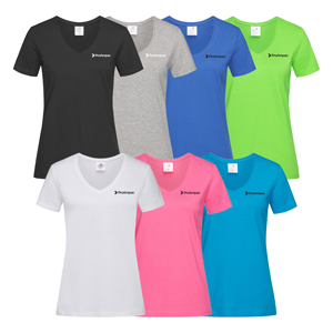 Classic-T V-Neck Women - 100% cotton (single jersey), ring-spun t-shirt.