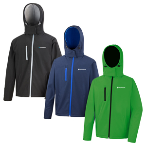 Result Core Men's TX Performance Hooded Softshell Jacket - Stay dry and warm with these this great hooded softshell jacket.